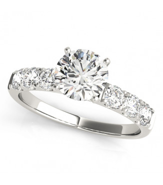 ENGAGEMENT RINGS SINGLE ROW PRONG SET
