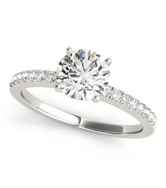 ENGAGEMENT RINGS SINGLE ROW PRONG SET