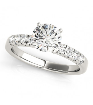 ENGAGEMENT RINGS SINGLE ROW PRONG SET