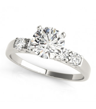 ENGAGEMENT RINGS SINGLE ROW PRONG SET