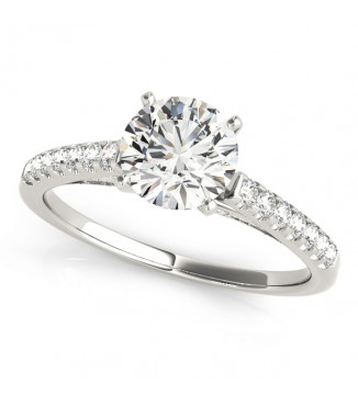 ENGAGEMENT RINGS SINGLE ROW PRONG SET