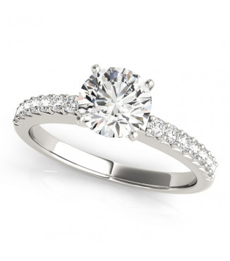 ENGAGEMENT RINGS SINGLE ROW PRONG SET