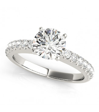 ENGAGEMENT RINGS SINGLE ROW PRONG SET