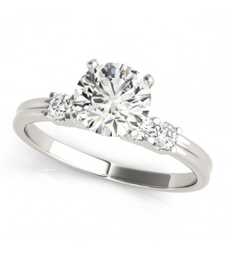 ENGAGEMENT RINGS SINGLE ROW PRONG SET
