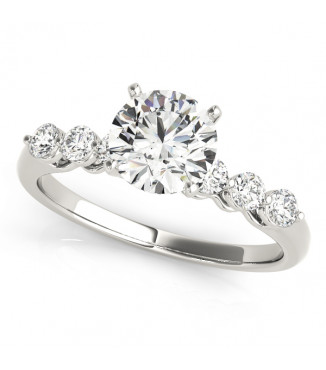 ENGAGEMENT RINGS SINGLE ROW PRONG SET