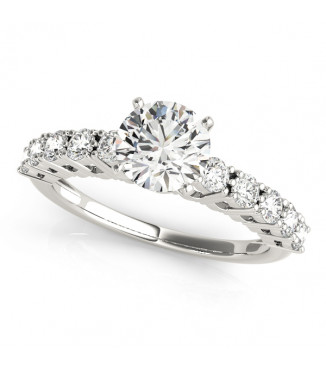 ENGAGEMENT RINGS SINGLE ROW PRONG SET