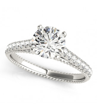 ENGAGEMENT RINGS SINGLE ROW PRONG SET