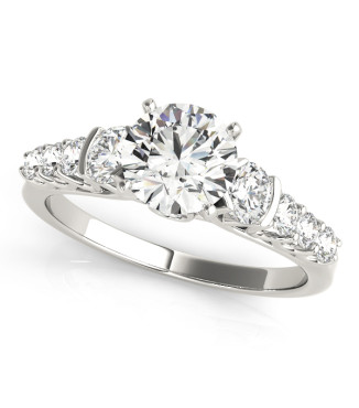 ENGAGEMENT RINGS SINGLE ROW PRONG SET