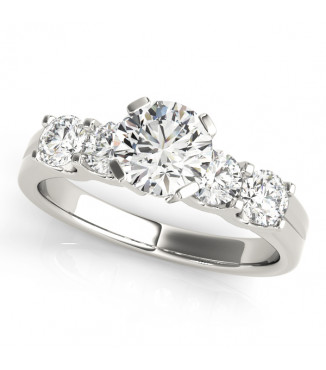 ENGAGEMENT RINGS SINGLE ROW PRONG SET