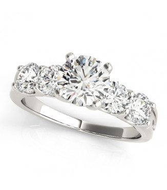 ENGAGEMENT RINGS SINGLE ROW PRONG SET
