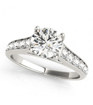 ENGAGEMENT RINGS SINGLE ROW PRONG SET