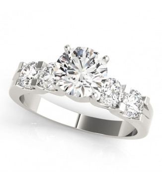 ENGAGEMENT RINGS SINGLE ROW PRONG SET