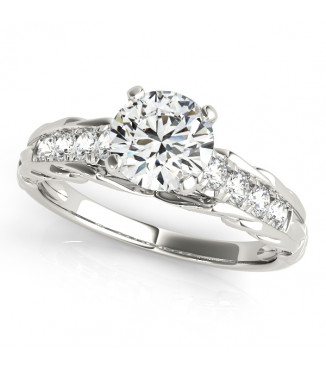 ENGAGEMENT RINGS SINGLE ROW PRONG SET