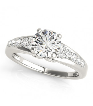ENGAGEMENT RINGS SINGLE ROW PRONG SET