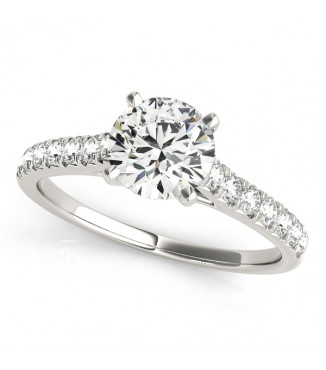 ENGAGEMENT RINGS SINGLE ROW PRONG SET