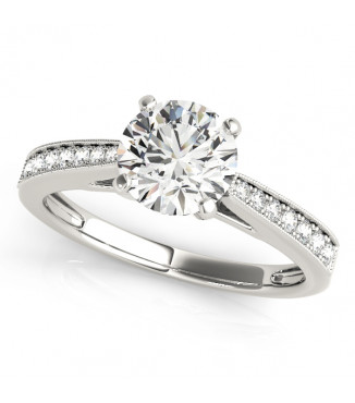 ENGAGEMENT RINGS SINGLE ROW PRONG SET