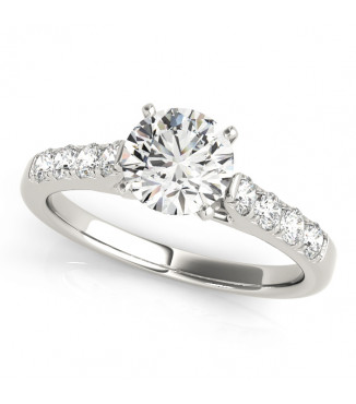 ENGAGEMENT RINGS SINGLE ROW PRONG SET