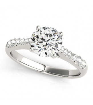 ENGAGEMENT RINGS SINGLE ROW PRONG SET
