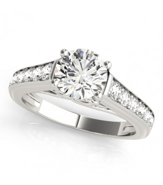 ENGAGEMENT RINGS SINGLE ROW PRONG SET