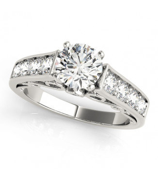 ENGAGEMENT RINGS SINGLE ROW PRONG SET