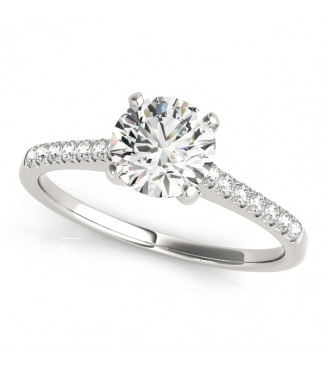 ENGAGEMENT RINGS SINGLE ROW PRONG SET