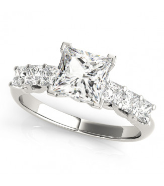ENGAGEMENT RINGS SINGLE ROW PRONG SET