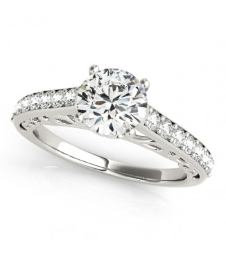 ENGAGEMENT RINGS SINGLE ROW PRONG SET