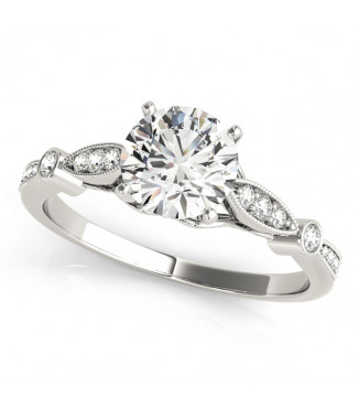 ENGAGEMENT RINGS SINGLE ROW PRONG SET
