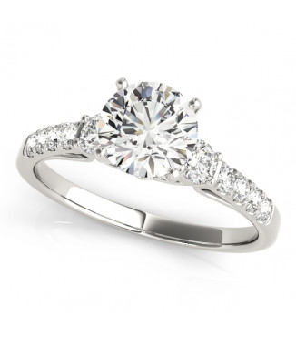 ENGAGEMENT RINGS SINGLE ROW PRONG SET