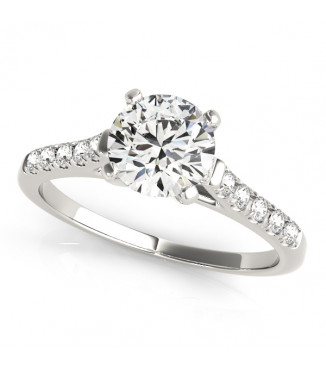 ENGAGEMENT RINGS SINGLE ROW PRONG SET