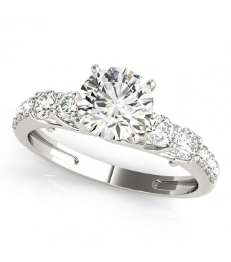ENGAGEMENT RINGS SINGLE ROW PRONG SET