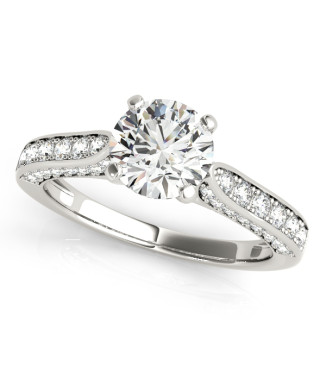 ENGAGEMENT RINGS SINGLE ROW PRONG SET