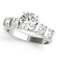 ENGAGEMENT RINGS SINGLE ROW PRONG SET