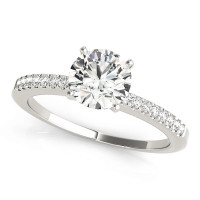 ENGAGEMENT RINGS SINGLE ROW PRONG SET
