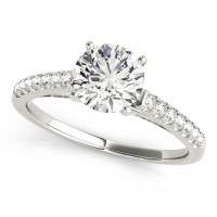 ENGAGEMENT RINGS SINGLE ROW PRONG SET