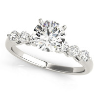 ENGAGEMENT RINGS SINGLE ROW PRONG SET