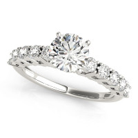 ENGAGEMENT RINGS SINGLE ROW PRONG SET