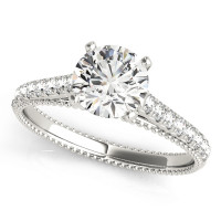 ENGAGEMENT RINGS SINGLE ROW PRONG SET