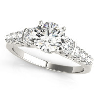 ENGAGEMENT RINGS SINGLE ROW PRONG SET