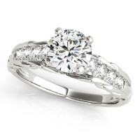 ENGAGEMENT RINGS SINGLE ROW PRONG SET