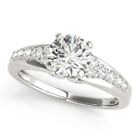 ENGAGEMENT RINGS SINGLE ROW PRONG SET