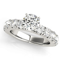 ENGAGEMENT RINGS SINGLE ROW PRONG SET