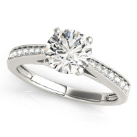 ENGAGEMENT RINGS SINGLE ROW PRONG SET