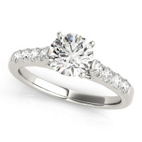 ENGAGEMENT RINGS SINGLE ROW PRONG SET