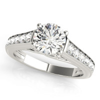 ENGAGEMENT RINGS SINGLE ROW PRONG SET
