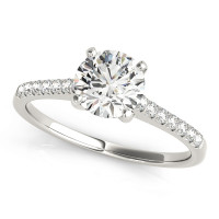 ENGAGEMENT RINGS SINGLE ROW PRONG SET