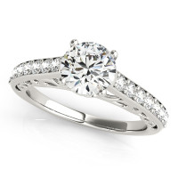 ENGAGEMENT RINGS SINGLE ROW PRONG SET