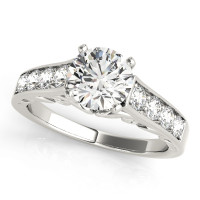 ENGAGEMENT RINGS SINGLE ROW PRONG SET