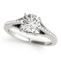 ENGAGEMENT RINGS SINGLE ROW PRONG SET
