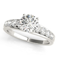 ENGAGEMENT RINGS SINGLE ROW PRONG SET